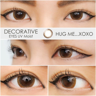 DecorativeEyes UV&moist No.6 HugMe Xoxo デコラティブアイズ UV&moist No.6 ハグミーキス